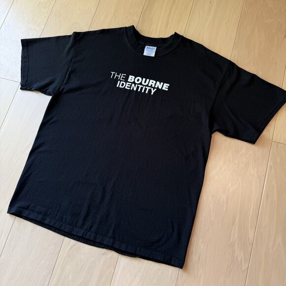 Vintage Bourne Identity Shirt XL Black Y2K Movie Promo Matt Damon Streetwear - Picture 7 of 7